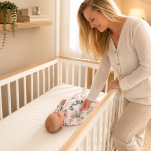 Breathable Washable Crib Mattress 52 x 28 x 4 Inch with Removable Cover